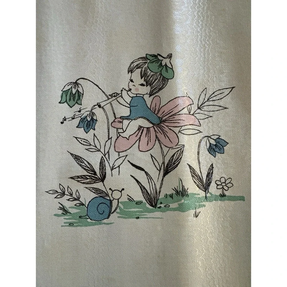 VTG Wallpaper Roll Plus Scraps Whimsical Fairies & Animals 23